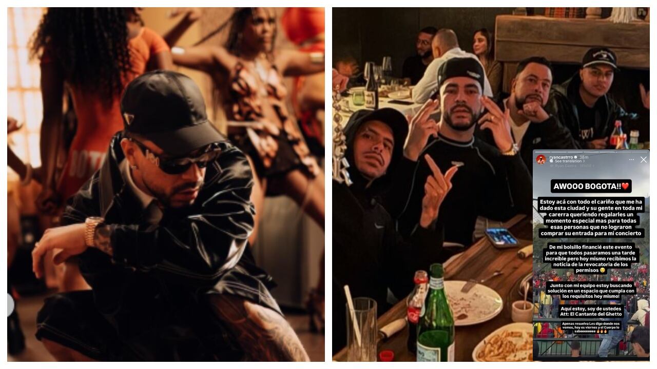 Ryan Castro se pronunció tras la cancelación de su concierto.