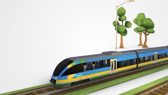 Tren de cercanías del Valle del Cauca, imagen de referencia.