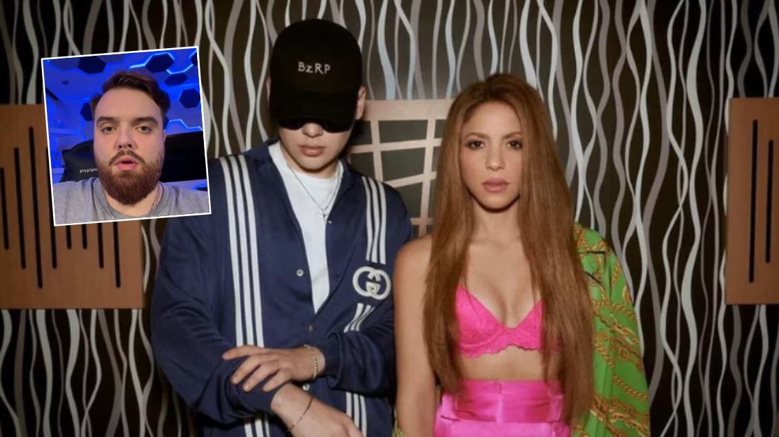 Ibai reaccionó al último anuncio de Bizarrap y Shakira