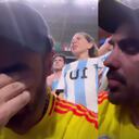 Lincoln Palomeque no ocultó sus sentimientos tras triunfo de Argentina en Copa América.