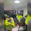 Momento de la captura de un capitán de la policía implicado, presuntamente en la fuga de Matamba.