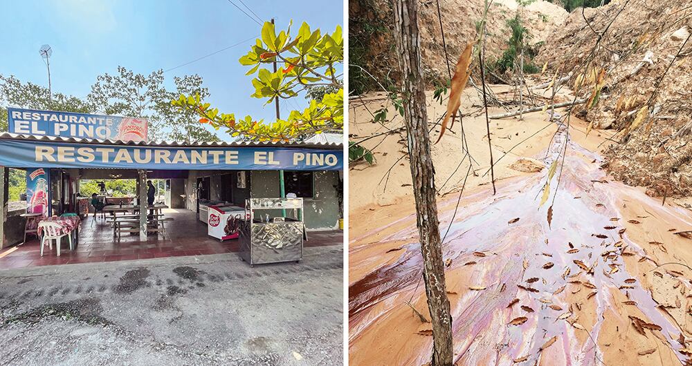 Los dueños de este restaurante, ubicado frente al relleno, decidieron cerrar el negocio y marcharse de la zona. Los ríos del lugar se secaron.