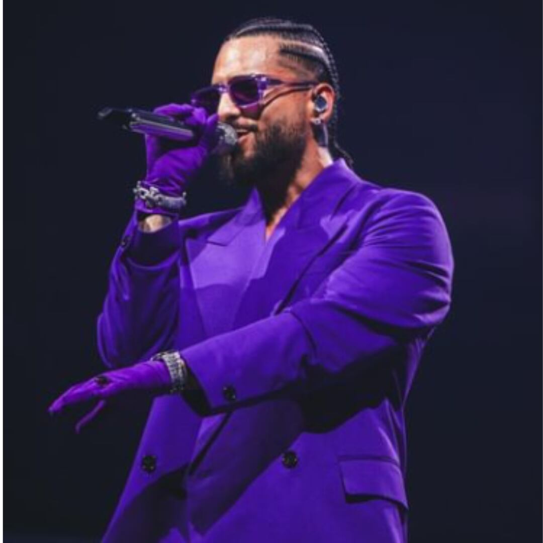 Maluma en medio de su concierto en el Madison Square Garden.