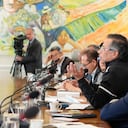 El presidente, Gustavo Petro, en el consejo de ministros del 25 de marzo de 2025 en la Casa de Nariño, en Bogotá