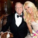 Hugh Hefner y Crystal Harris