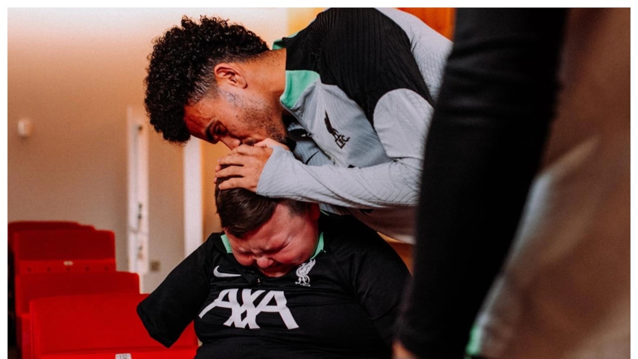 Dáire un niño con discapacidad que tiene de ídolo a Luis Díaz