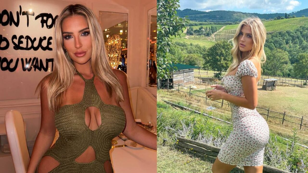 La modelo causó controversia al publicar un video en pleno paso del huracán Helene.