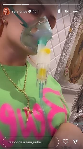 Sara Uribe tuvo que usar nebulizadores.