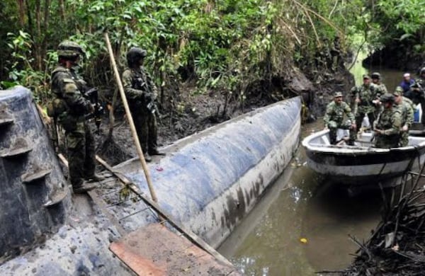 Éste es uno de los 8 ‘narcosubmarinos’ que incautó la Policía durante 2012 en toda Colombia. 