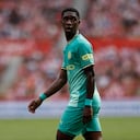 Yaser Asprilla contra el Sporting Gijón