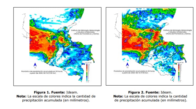 Clima para el sábado 15 y domingo 16 de agosto.