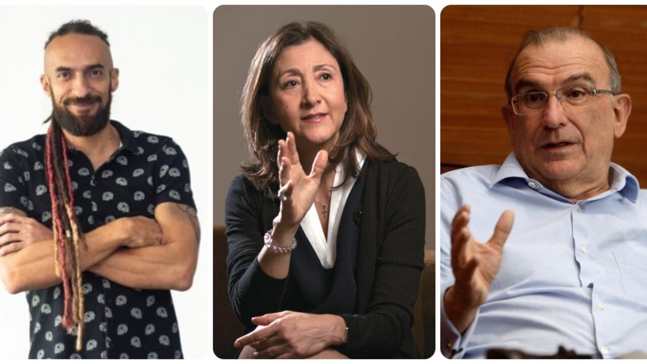 Daniel Carvalho, Ingrid Betancourt y Humberto de la Calle.