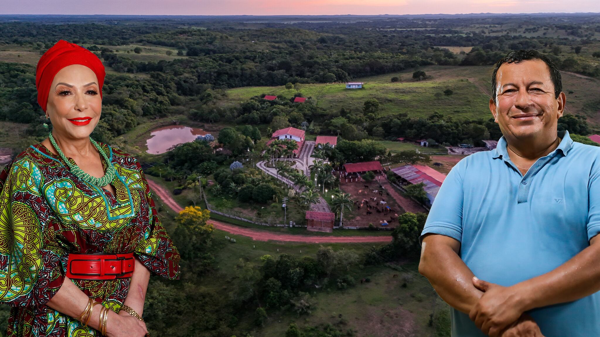 Luis Pérez, esposo de Piedad Córdoba. Finca Ari Ari