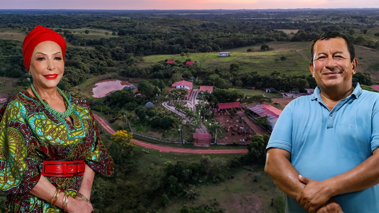 Luis Pérez, esposo de Piedad Córdoba. Finca Ari Ari
