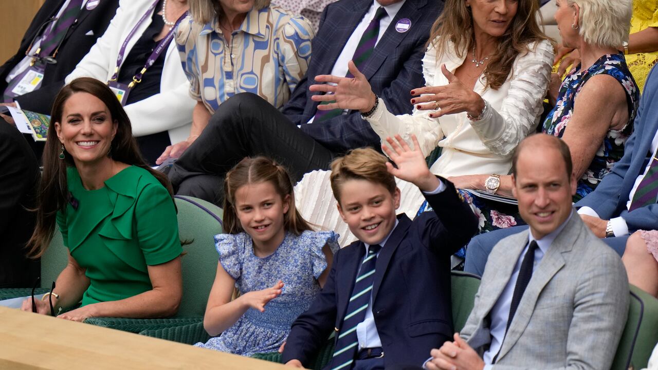 El príncipe George estuvo con sus padres y su hermana Charlotte en la reciente final del Campeonato de Wimbledon.
