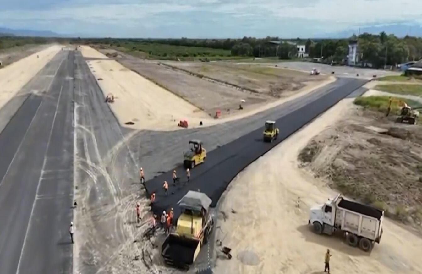 Así avanza la obra del Aeropuerto Santiago Vila.