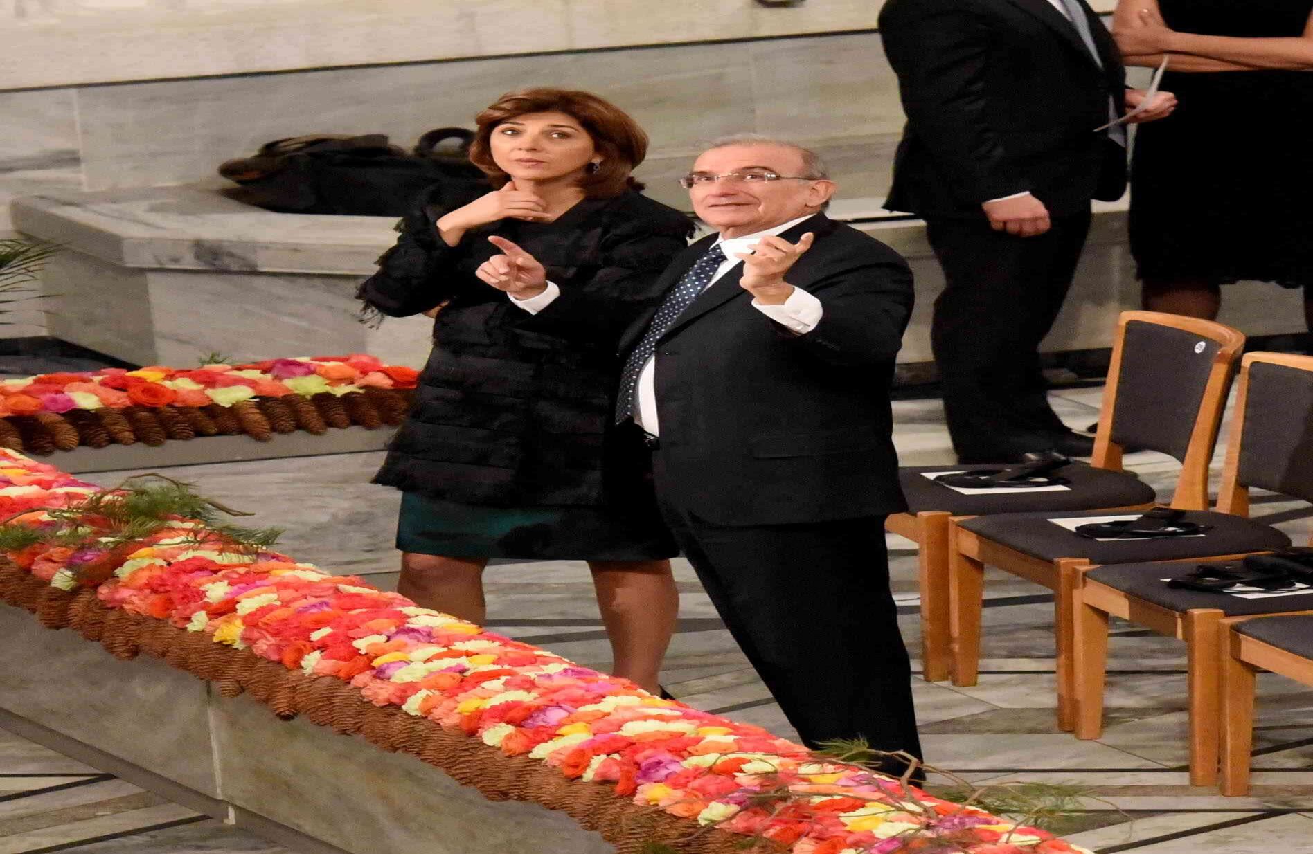 María Ángela Holguín y Humberto de la Calle. 