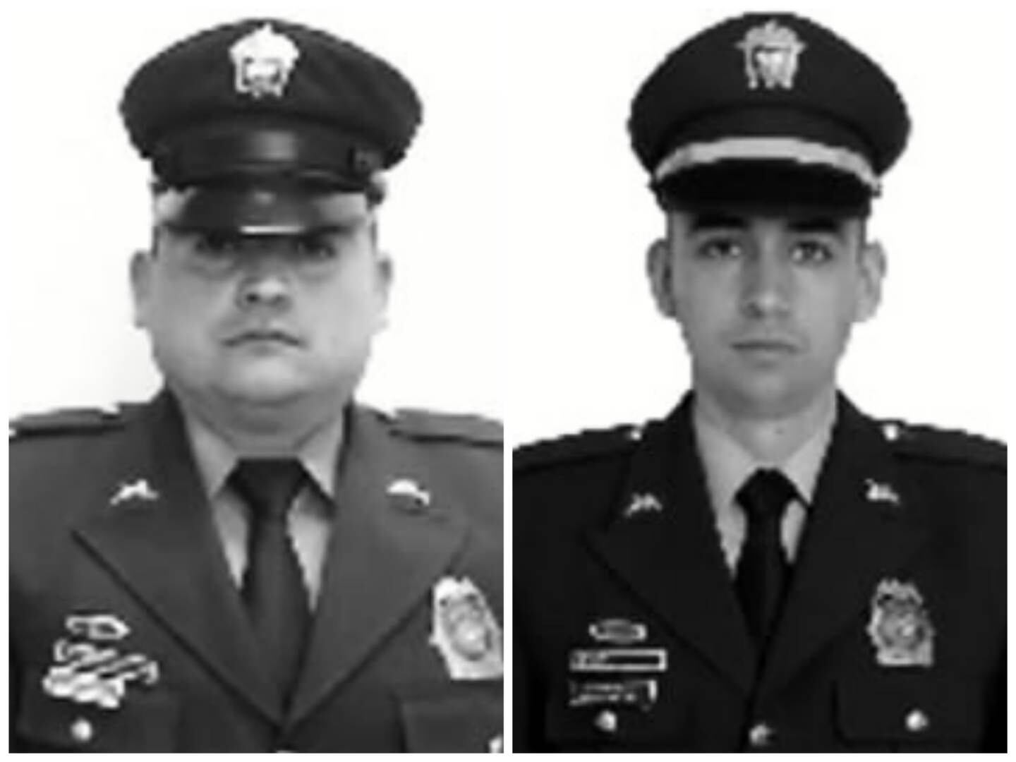 Estos son los uniformados muertos.