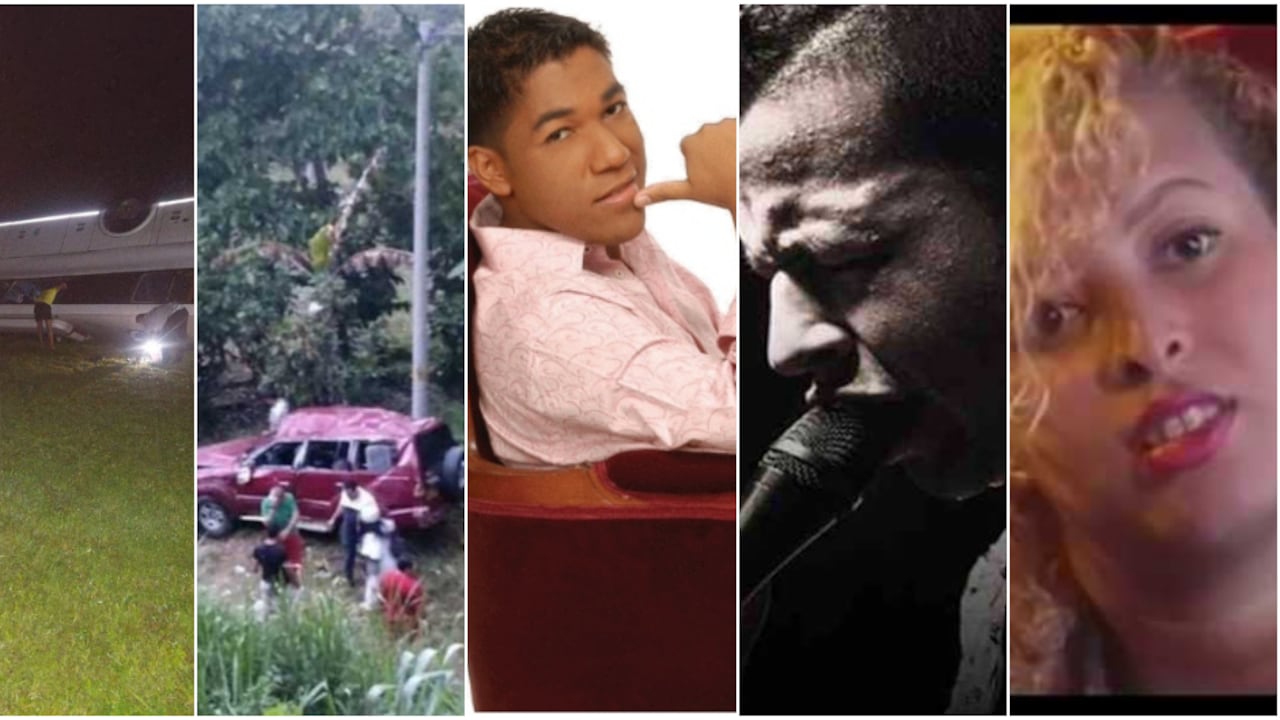 El siniestro del conjunto de Natalia Curvelo; el siniestro de la madre del acordeonero Israel Romero y los artistas vallenatos fallecidos Kaleth Morales, Martín Elías y Patricia Teherán