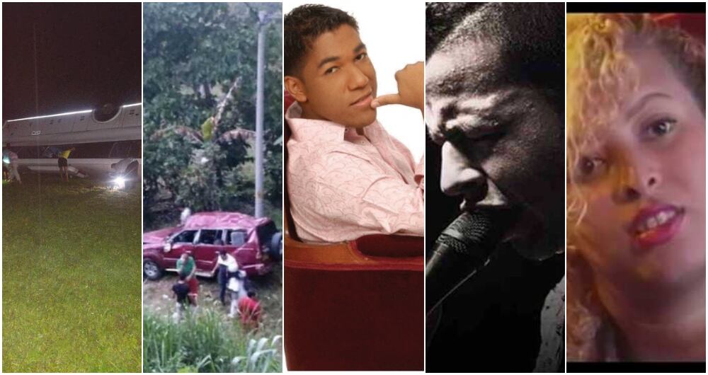 El siniestro del conjunto de Natalia Curvelo; el siniestro de la madre del acordeonero Israel Romero y los artistas vallenatos fallecidos Kaleth Morales, Martín Elías y Patricia Teherán