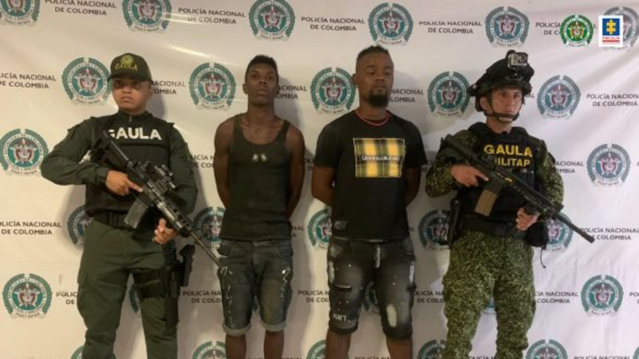 Los dos capturados por el secuestro del menor fueron dejados a disposición de un juez, quien dictó su sentencia. Foto: Fiscalía General de la Nación