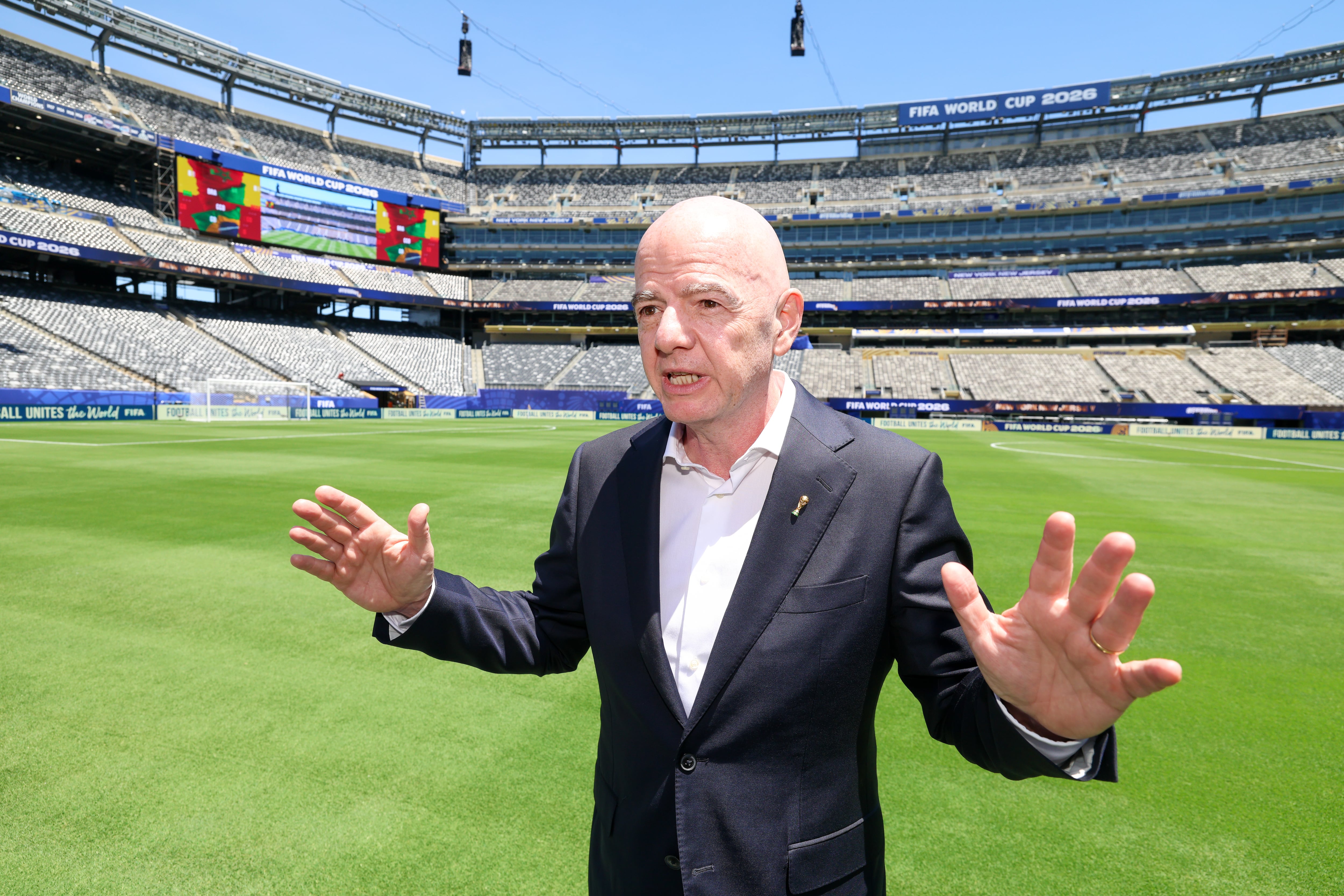 Gianni Infantino, presidente de la FIFA que organizó el primer Mundial con 48 selecciones