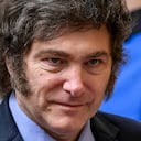 "Ni se me ocurre. ¿Yo voy a emitir un decreto fijando un precio?", dijo Milei, tras el fracaso del Consejo del Salario Mínimo para aumentar el valor actual de 156.000 pesos (177 dólares al cambio oficial).(Photo by Antonio Masiello/Getty Images)