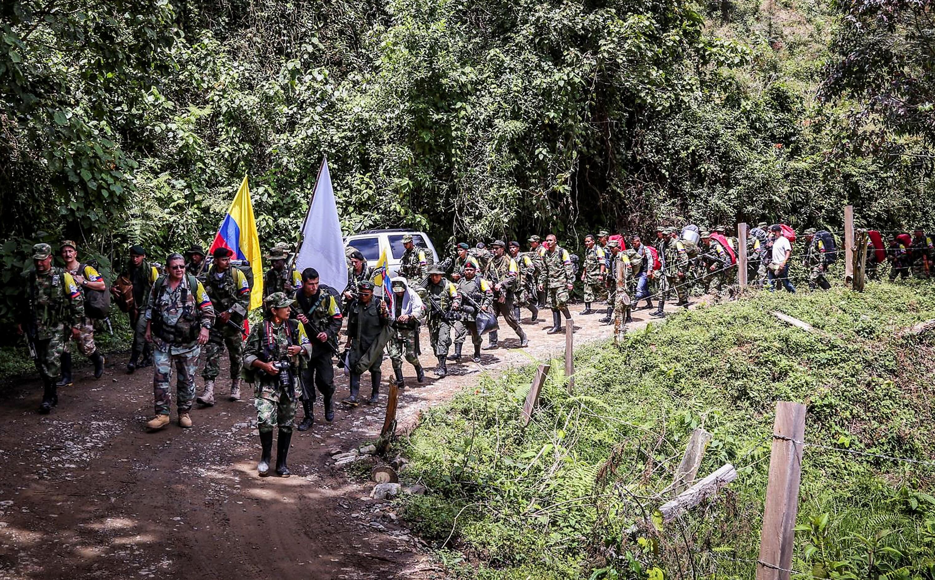 Imágenes del desplazamiento de las Farc a las zonas veredales.