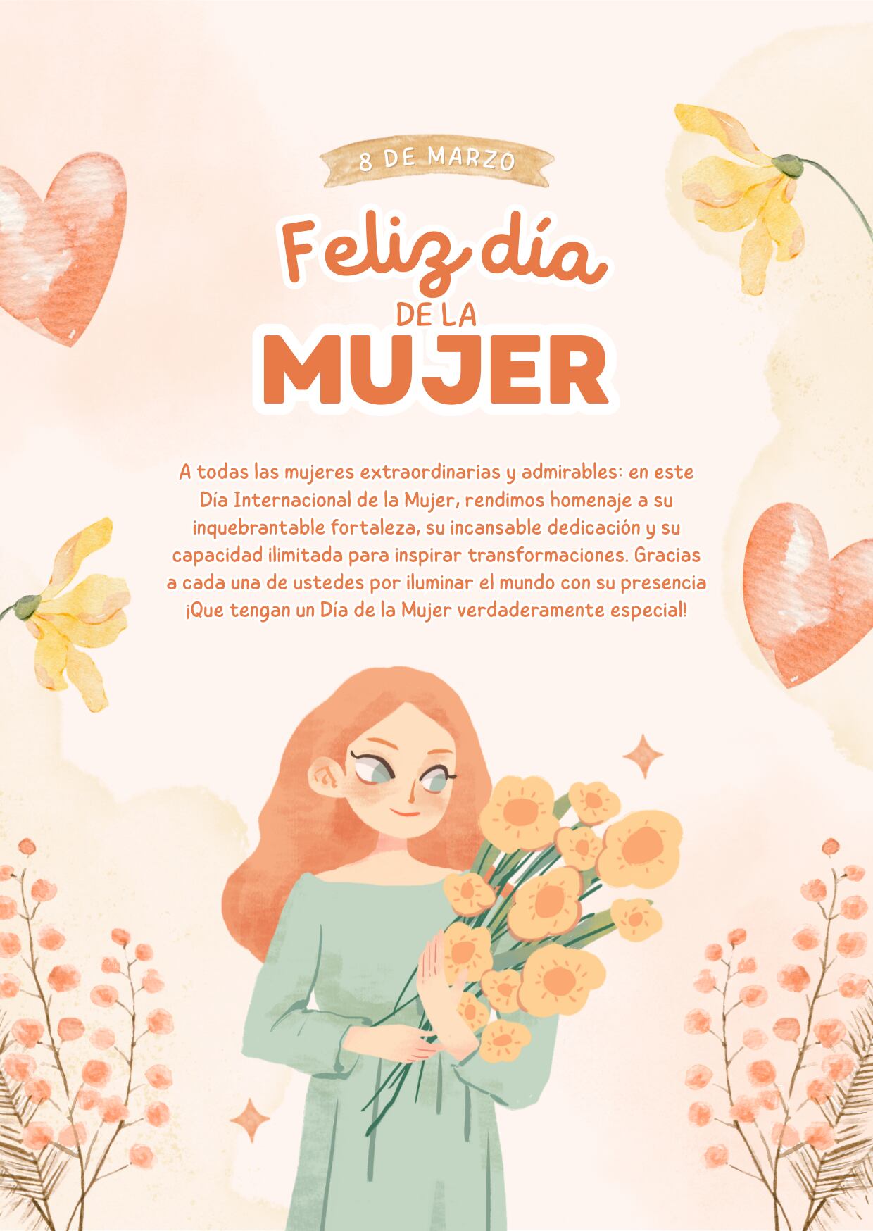 Imágenes para compartir por WhatsApp en el Día de la Mujer.