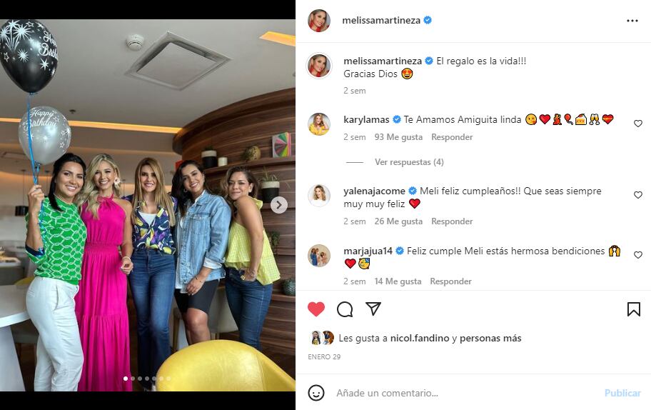 Cumpleaños de Melissa Martínez