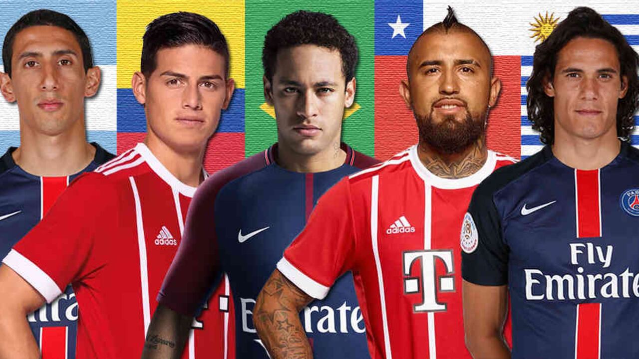 Cinco estrellas sudamericanas se verán frente a frente este miércoles.