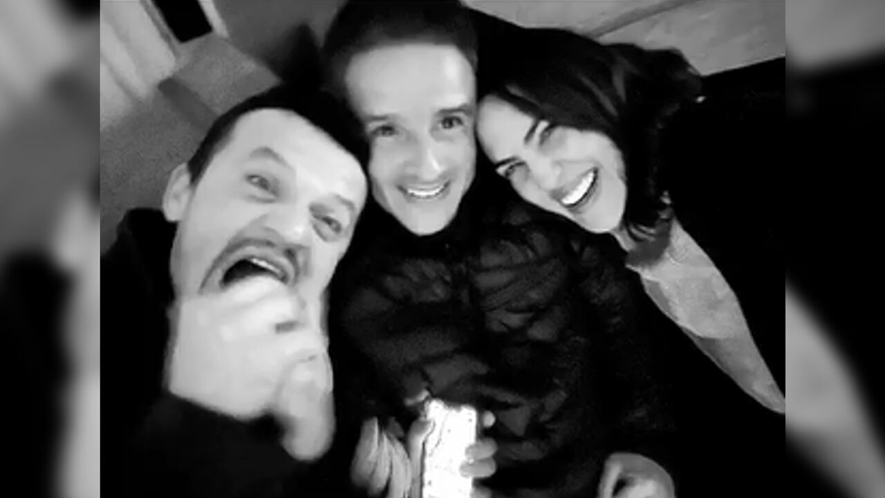Jorge Pérez, Gonzalo Escobar y Carolina Cuervo. Foto: Instagram @cuervocarolina.
