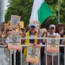 Manifestación contra el alcalde Daniel Quintero en Medellín.