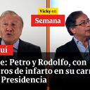 Debate: Petro y Rodolfo, con números de infarto en su carrera por la Presidencia