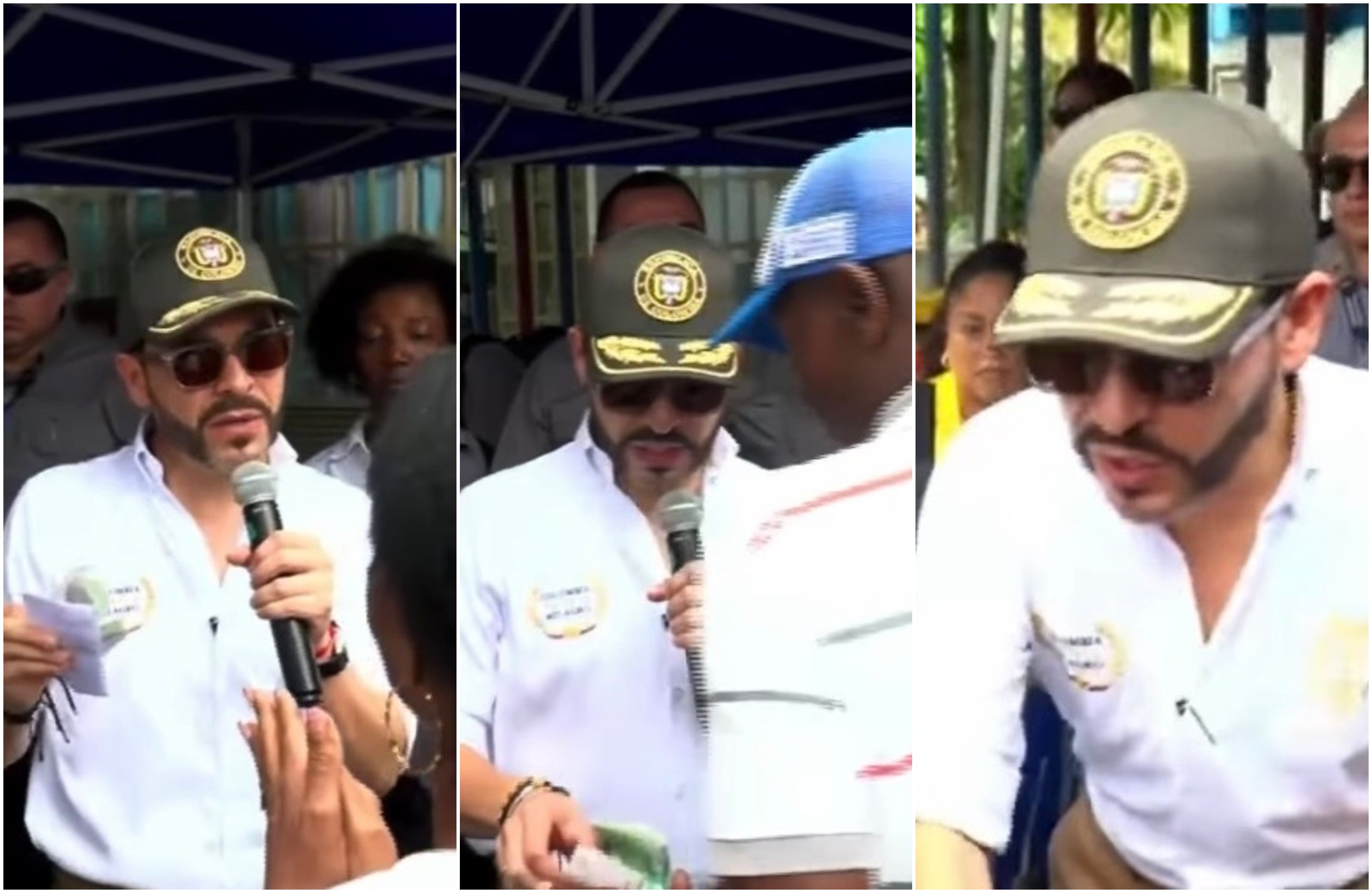 Presidente De La Espriella en Buenaventura con la comunidad afectada por el terremoto.