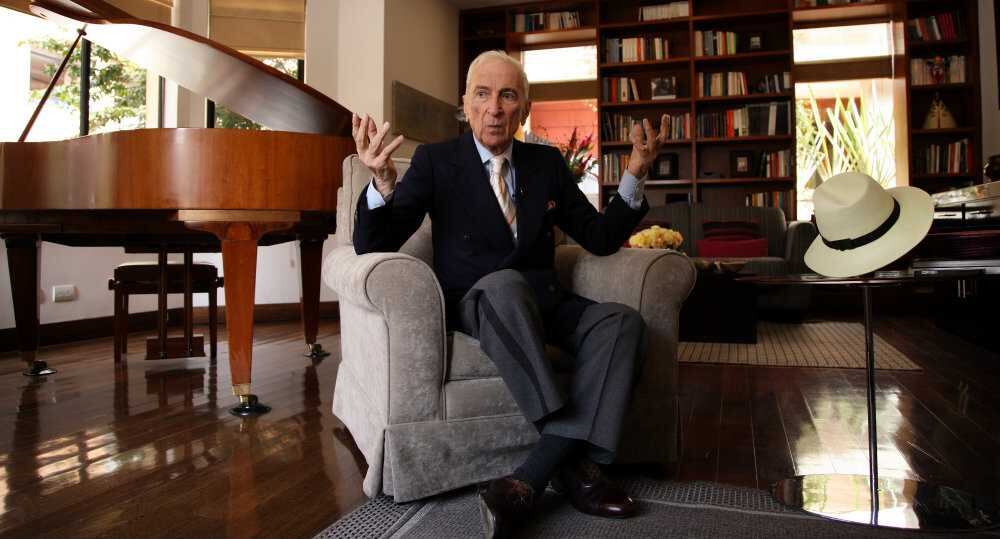 El periodista Gay Talese durante su visita en Bogotá. Crédito: León Darío Peláez. 