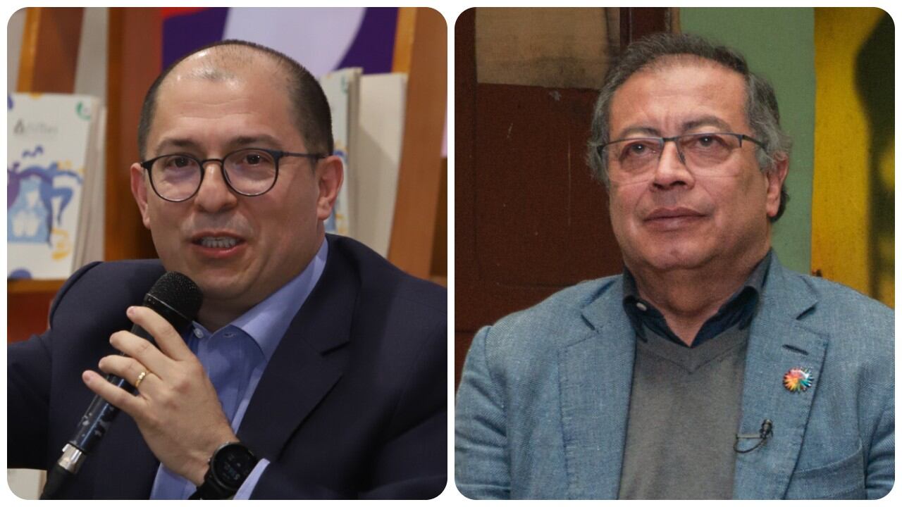 El exfiscal Francisco Barbosa y el presidente Gustavo Petro.