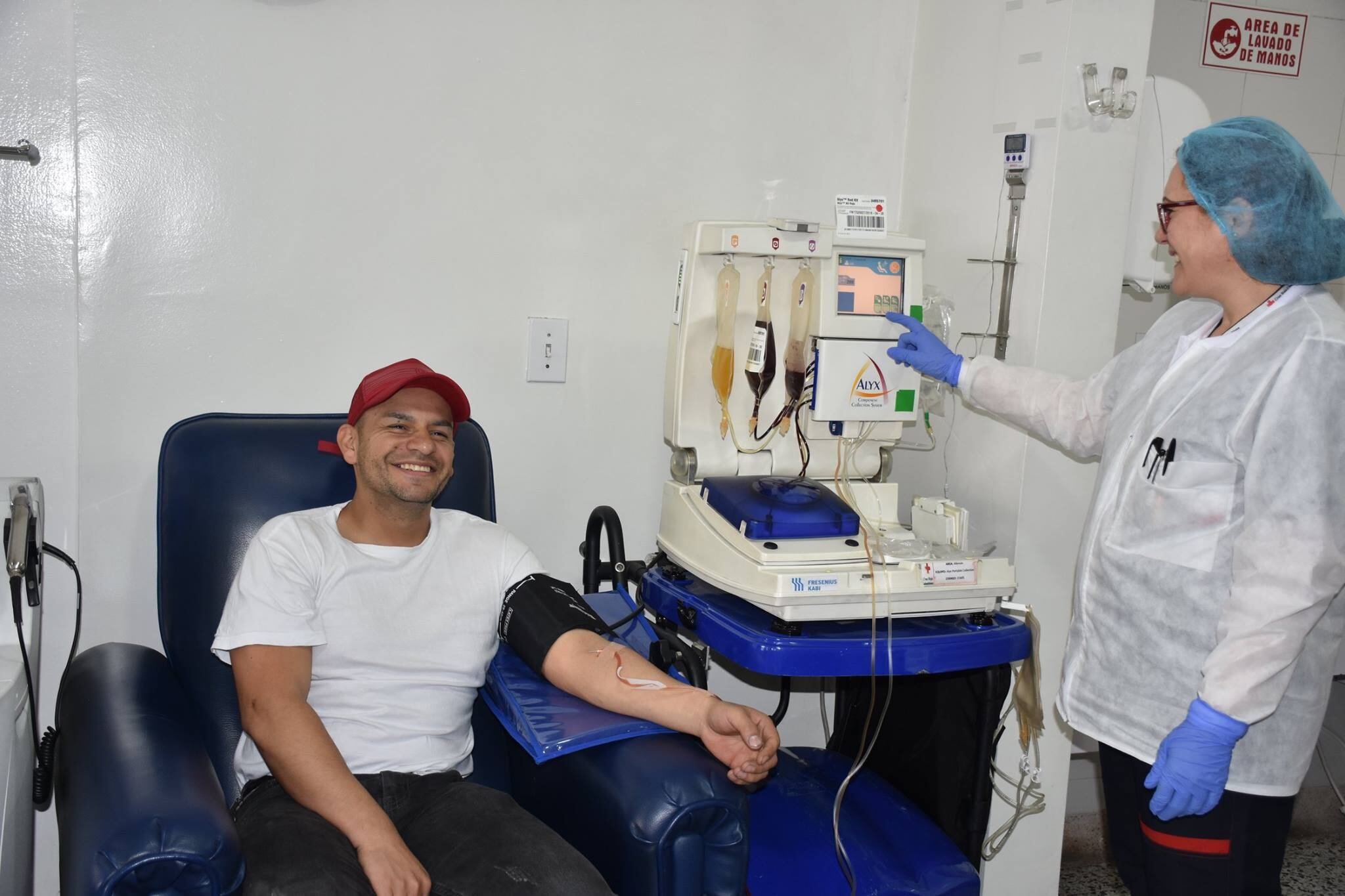Donante de sangre.