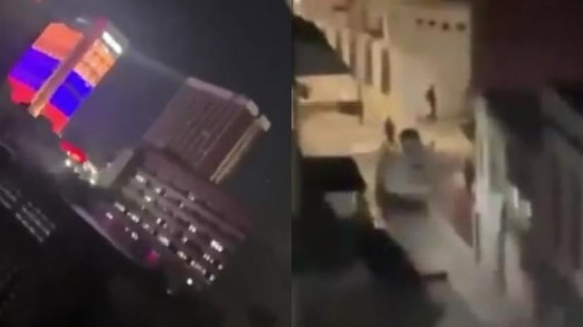 Reportan fuertes disparos en Caracas en la noche de este 5 de enero de 2026.