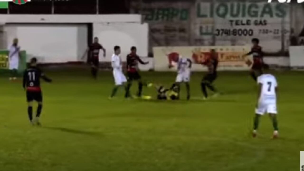 Captura de pantalla de la agresión