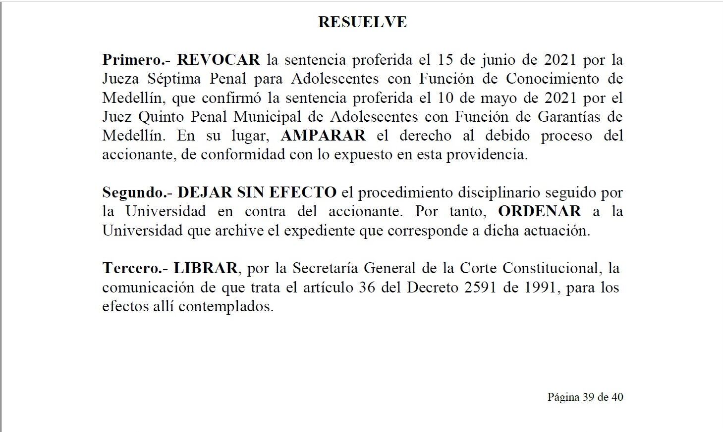 Corte tumbó decisión que le había quitado el título de abogado a Julián Bedoya.