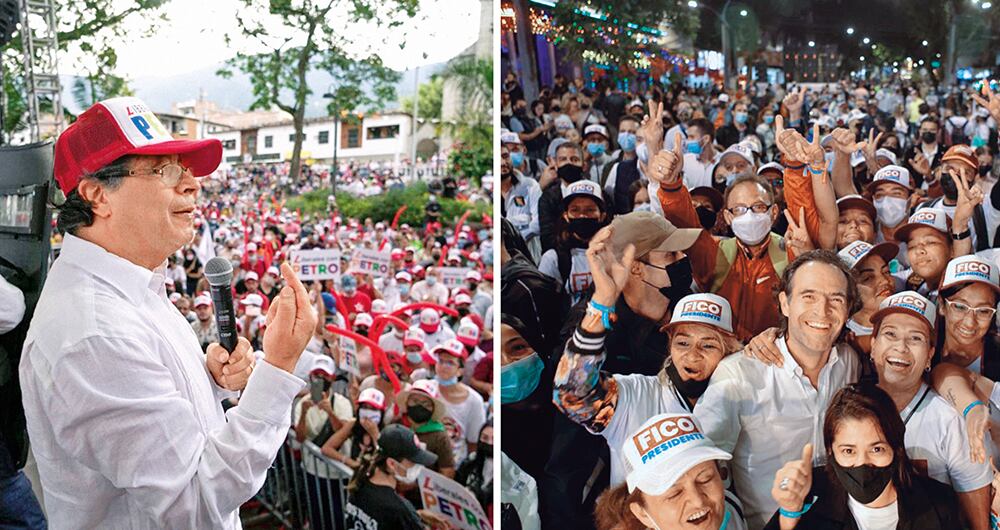   Los candidatos Gustavo Petro y Federico Gutiérrez aparecen como los más opcionados para ir a la segunda vuelta tras las votaciones que obtuvieron en las consultas. Sin embargo, ambos deben conquistar apoyos de otros partidos.