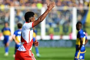 Miguel Borja, delantero de River