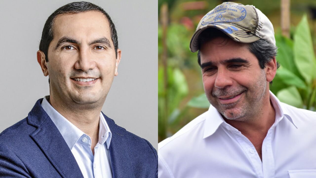 David Barguil, candidato del Partido Conservador, y Alejandro Char, recientemente envuelto en un escándalo por las declaraciones de Aida Merlano.