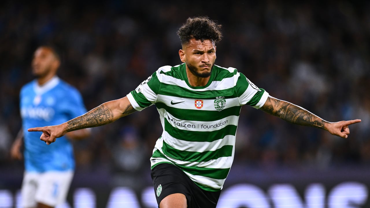 Luis Javier Suárez marcó a Napoli por Champions League