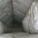 Túnel en la Pirámide de Egipto.