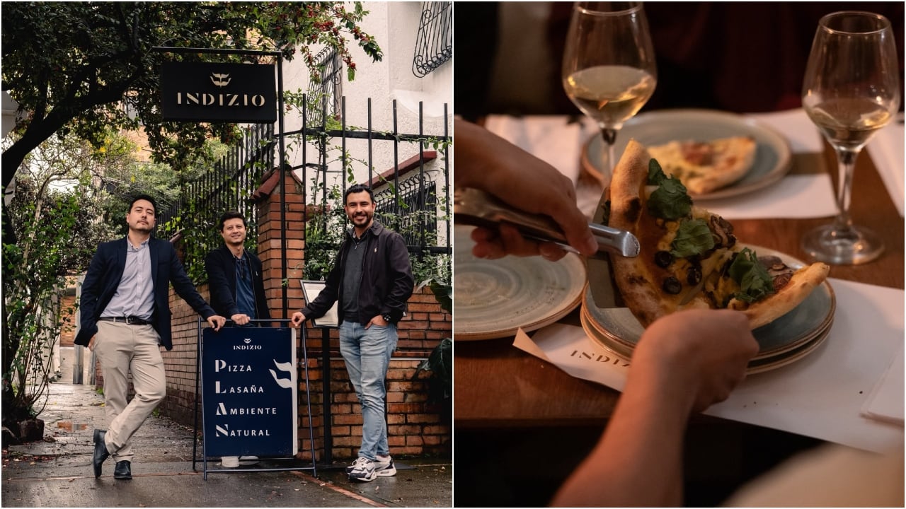 Fundadores de Indizio, pizzería en Bogotá.