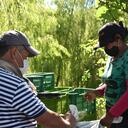 Ana María ha fortalecido sus conocimientos técnicos y los comparte con personas en su vereda Foto: WFP