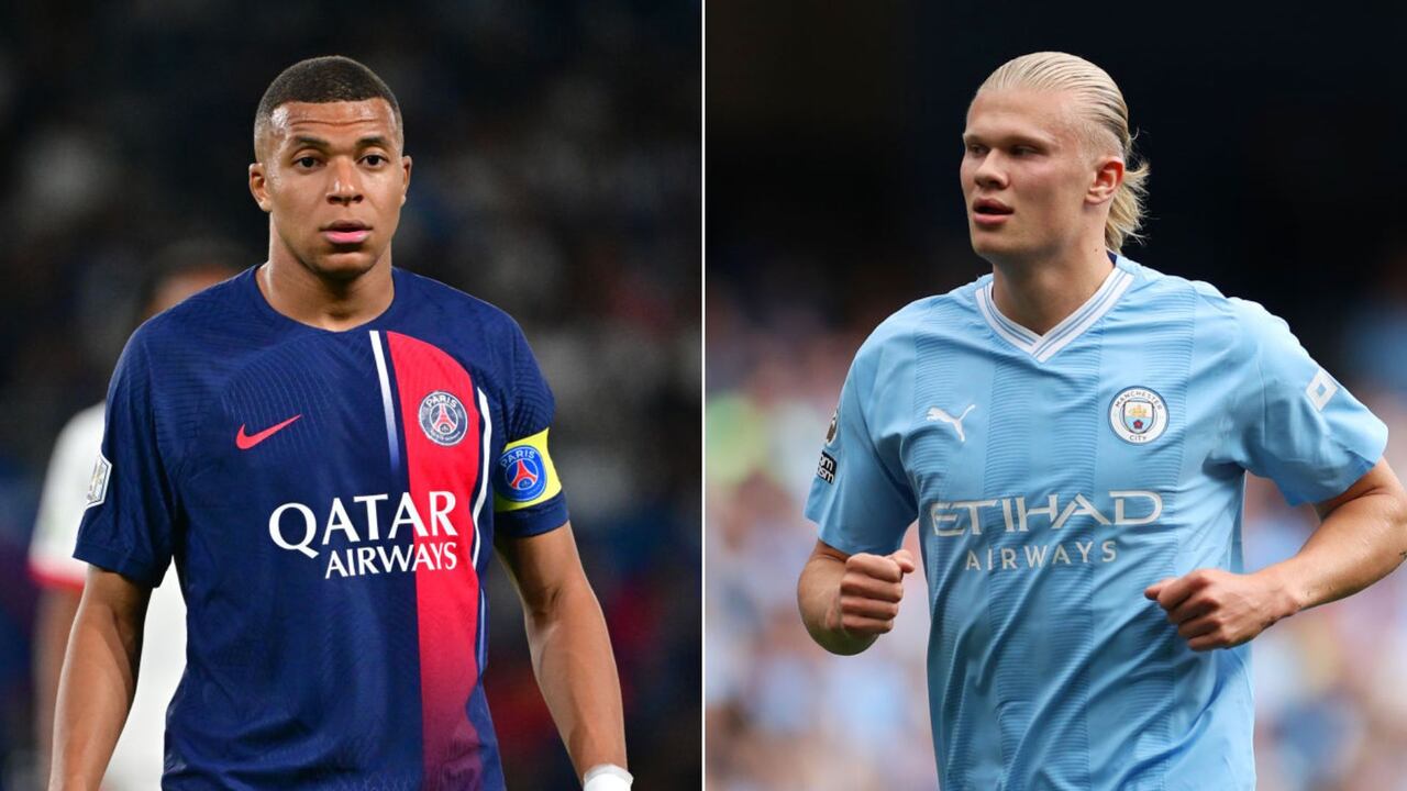 Kylian Mbappé y Erling Haaland.
