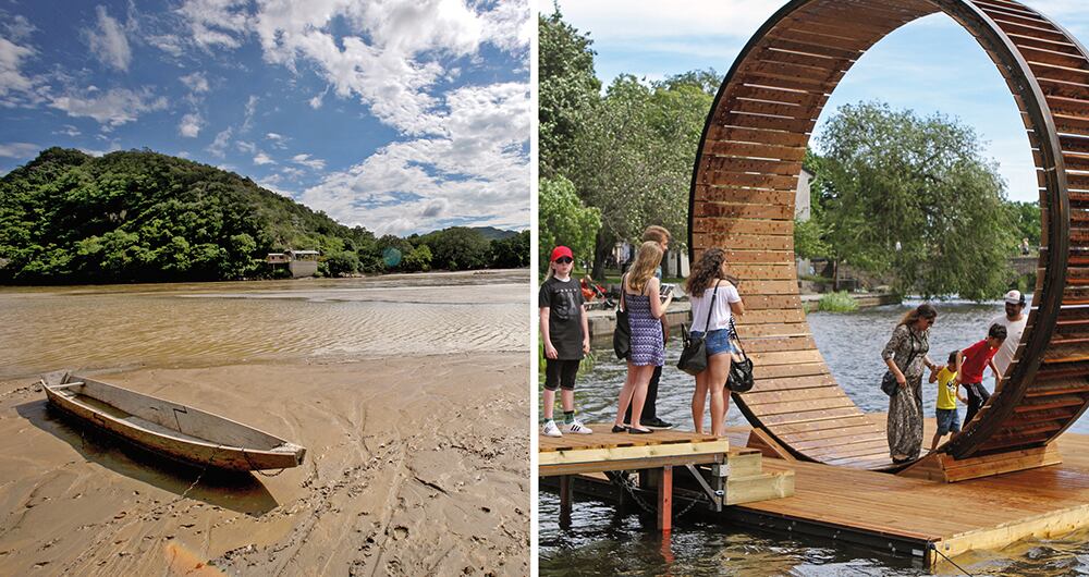 Rainmakers, de Miler Lagos, Línea de vida, de María José Arjona, y Muelles flotantes, de Christo, son obras ilustrativas que muestran las reflexiones sobre el agua desde el arte. 
